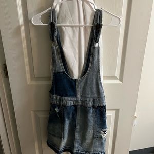 Free People Denim Overall Dress